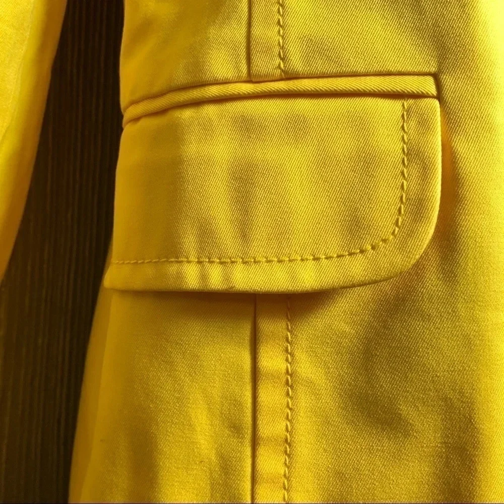 J. Crew Yellow Lemon Trudy Cotton Jacket 00 NWT